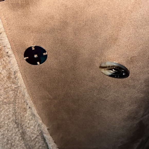 Calvin Klein Faux Shearling Coat, Camel, Size: L, *NWT* - Picture 6 of 12